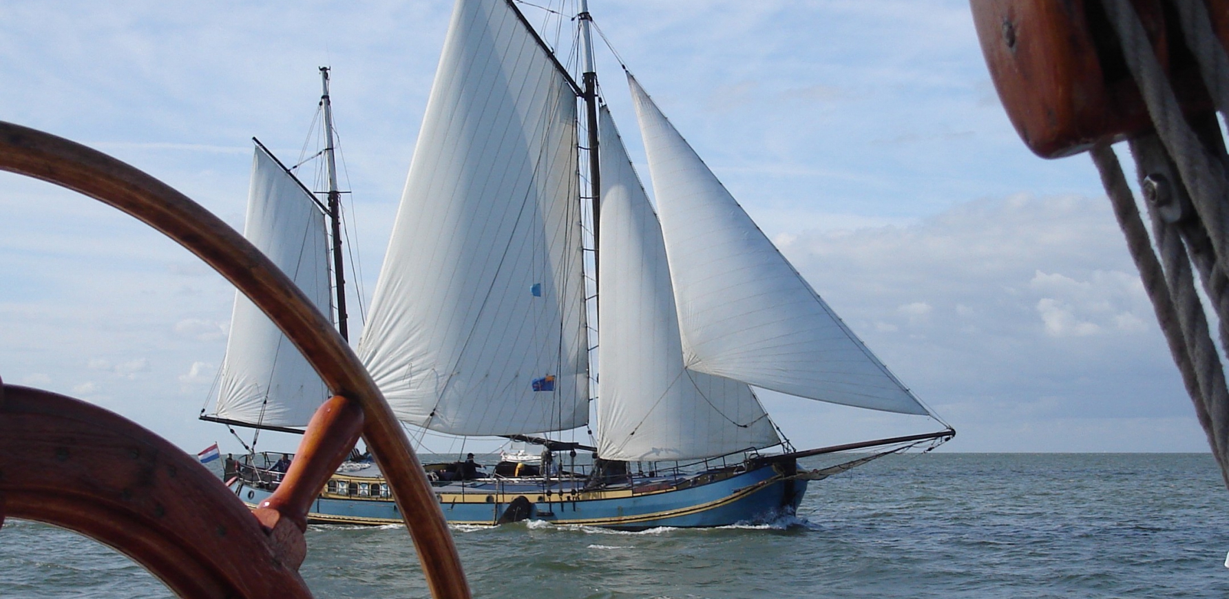 Tjalk Mallejan segeln auf dem Wattenmeer